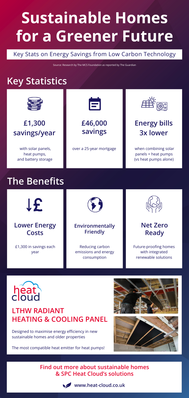 Sustainable Homes for a Greener Future Infographic